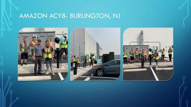 Amazon ACY8 EV charging project in Burlington, NJ