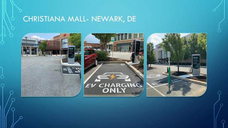 Christiana Mall EV charging project in Newark, DE